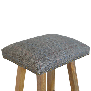 Mixed Tweed Bar Stool