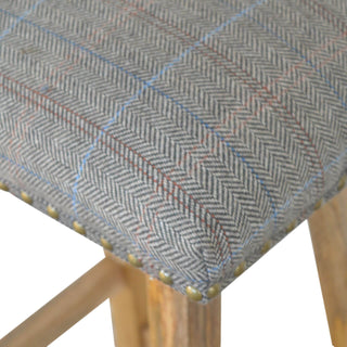 Mixed Tweed Bar Stool