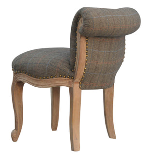 Mixed Tweed Studded Chair