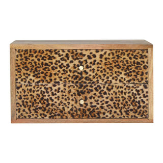 Leopard Print Floating Bedside