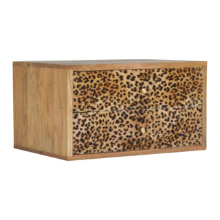 Leopard Print Floating Bedside