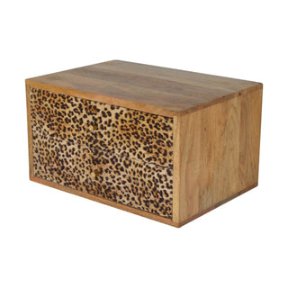 Leopard Print Floating Bedside