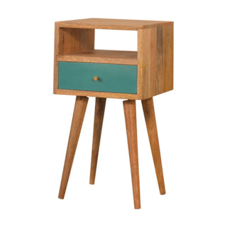 Narrow Bedside, Teal