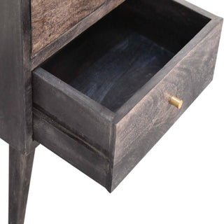 Multi Drawer Bedside, Ash Black