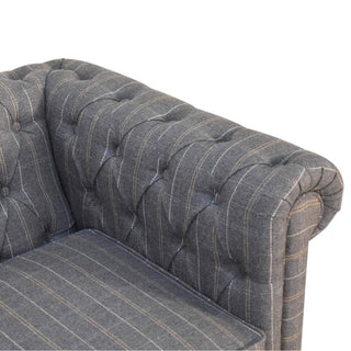 Chesterfield-Sofa aus Zinntweed 