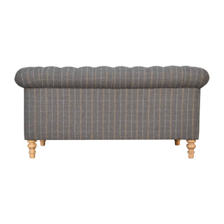 Pewter Tweed Chesterfield Sofa