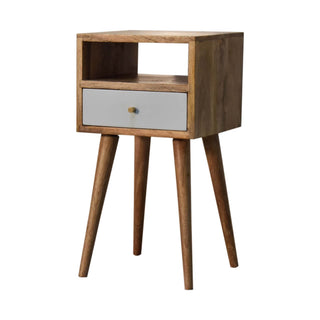 Narrow Bedside Table, Sky Blue