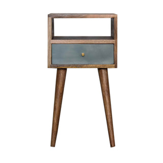 Narrow Bedside Table, Green