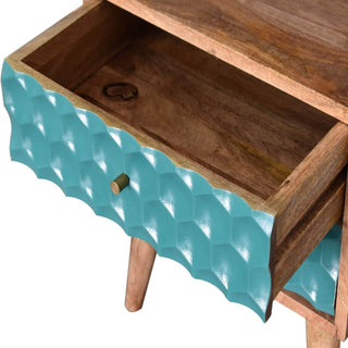 Honeycomb Bedside, Teal