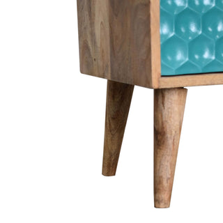 Honeycomb Bedside, Teal