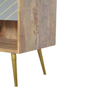 Cement & Brass Inlay Bedside