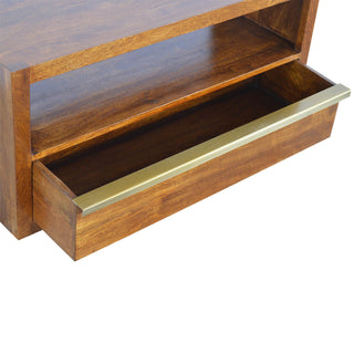 Chestnut and Brass TV Stand