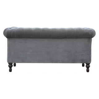 Graues Chesterfield-Sofa 