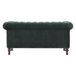 Smaragdgrünes Chesterfield-Sofa 