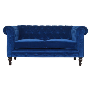 Königsblaues Chesterfield-Sofa 