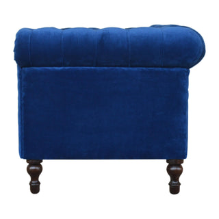 Königsblaues Chesterfield-Sofa 