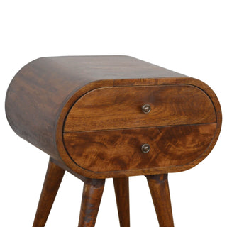 Circular Bedside, Chestnut