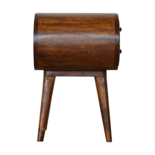 Circular Bedside, Chestnut