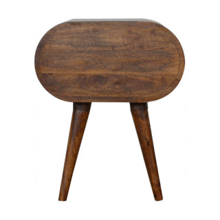 Circular Bedside, Chestnut