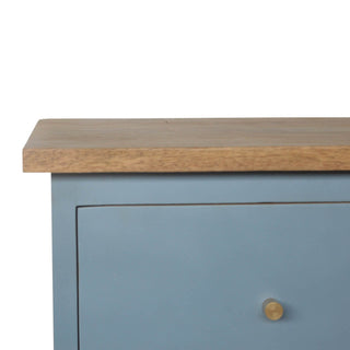 Hand Painted Bedside, Blue