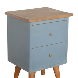 Hand Painted Bedside, Blue