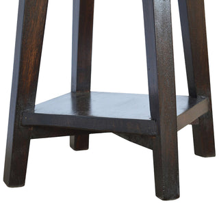 Mango Wood Bar Stool, Walnut Effect